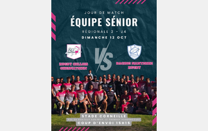 Senior - Dimanche 12 Octobre - Jour de match