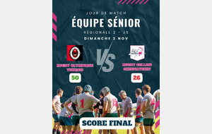 Pôle Compétition - Résultats du week-end - 1/2 Nov 2025