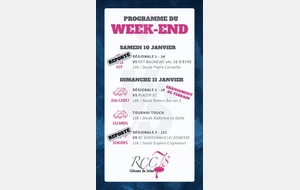 ❄️ Programme du week-end – RCC78 ❄️