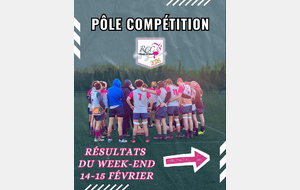 📅 Résultats du week-end – 14 &amp; 15 février 2026 🏉