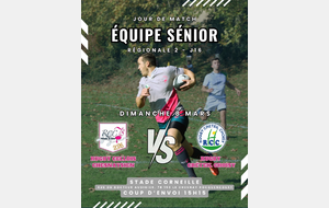 📅 Affiche du week-end – 7 &amp; 8 mars 2026🏉