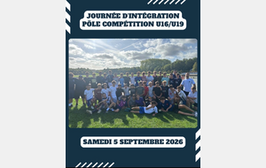 🏉JOURNÉE D’INTÉGRATION – PÔLE COMPÉTITION 🐗🦁