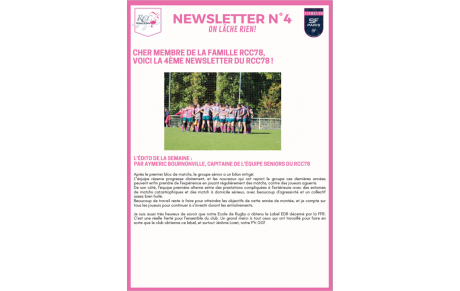 Newsletter 4 du RCC78