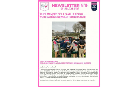 Newsletter 9 du RCC78