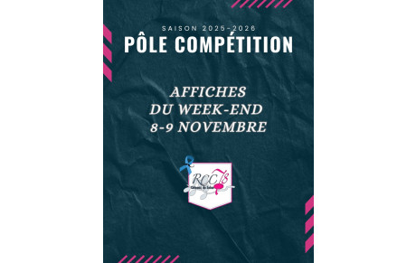 📣 Les affiches du week-end – Pôle Compétition Rugby 🏉 