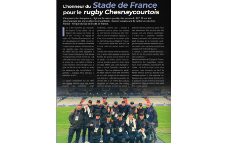 📰 Le RCC78 à l’honneur dans le magazine de la Ville ! 🏉