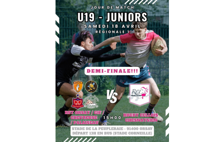 🦁🔥 Le choc du week-end – U19 Juniors 🔥
