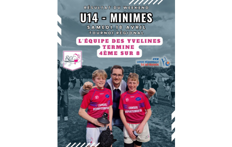 🌟🏉 Sélection départementale – U14 Minimes 🏉🌟