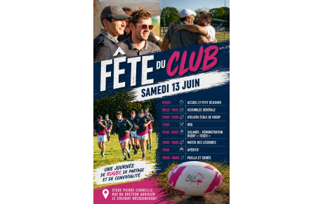 🔥 FÊTE DU CLUB – SAMEDI 13 JUIN 🔥