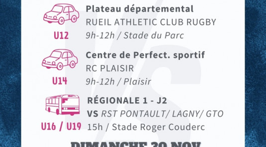 📆 Programme du week-end