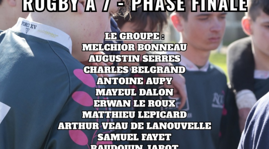 🐗🏉 Cadets – Rugby à 7 : direction les phases finales hautes ! 🏉🐗